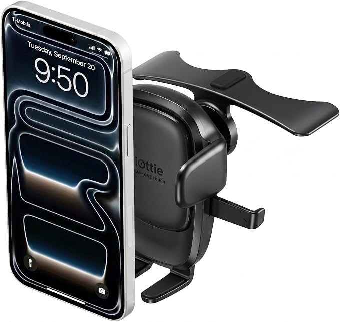 iOttie Easy One Touch Advanced CD Slot Car Phone Mount - Universal Cell Phone Holder for iPhone, Google, Samsung, LG, Moto and All Other Smartphones