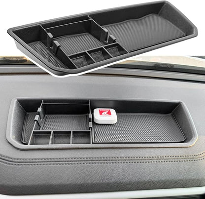 EDBETOS Interior Dashboard Storage Box Organizer Holder Tray Compatible with Volkswagen Atlas 2018 2019 2020 2021 2022 2023 Dash Mounted Holders Accessories