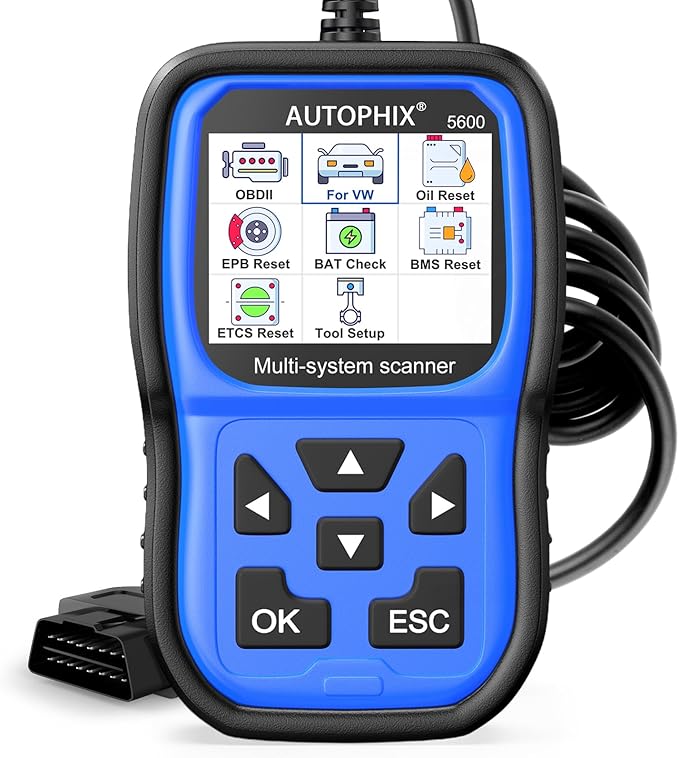 AUTOPHIX 5600 OBD2 Scanner fit for VW Audi, Full System VAG Diagnostic Tool with Oil Reset, EPB, Battery Registration, TPMS, No App or Subscription