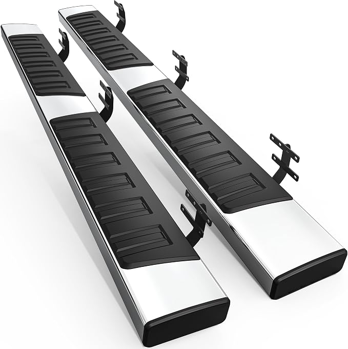 AUTOSAVER88 Running Boards Compatible with 2019-2026 Dodge Ram 1500 Quad Cab/Extended Cab New Body Style (NOT Fit 1500 Classic), 6 inches Side Step Chrome Nerf Bars
