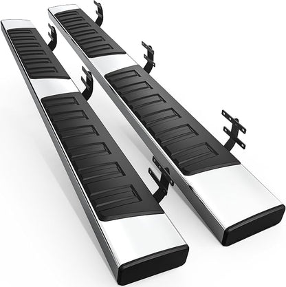 AUTOSAVER88 Running Boards Compatible with 2019-2026 Dodge Ram 1500 Quad Cab/Extended Cab New Body Style (NOT Fit 1500 Classic), 6 inches Side Step Chrome Nerf Bars