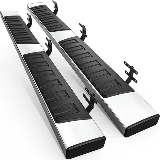 AUTOSAVER88 Running Boards Compatible with 2019-2026 Dodge Ram 1500 Quad Cab/Extended Cab New Body Style (NOT Fit 1500 Classic), 6 inches Side Step Chrome Nerf Bars