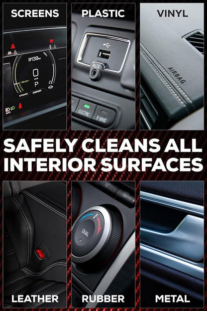 SHINE ARMOR Car Interior Cleaner & Protectant - Interior Detailer Spray with UV Defense, Streak-Free Car Cleaning Spray for Dashboard, Leather, Vinyl, Plastic & Rubber - Trucks, SUVs & RVs - 8 fl oz