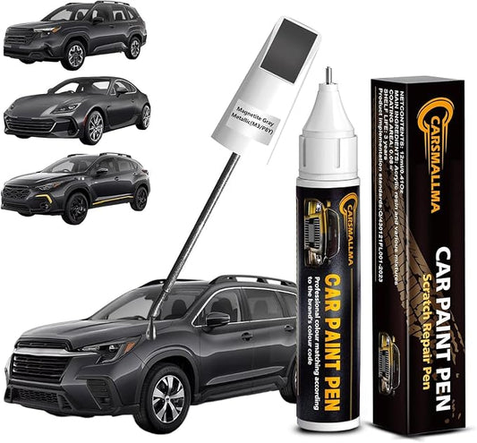 M3/P8Y Magnetite Gray Metallic Car Touch Up Paint for Subaru, Color Accurate Car Paint Scratch Repair Pen Kit Quick & Easy Fix Vehicle Chips and Automotive Nicks Scuff