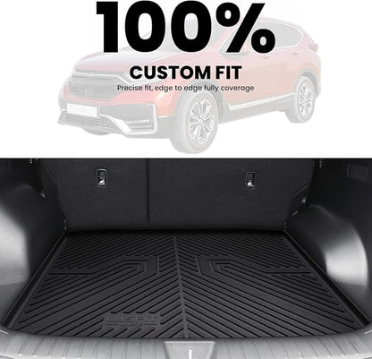 LASFIT Floor Mats & Trunk Mat for Honda CR-V 2017-2022 EX-L/EX/Touring/LX/Special Edition, All Weather Protection TPE Floor Liners 1st & 2nd Row & Cargo Mat in Lower Position (NOT for Hybrid)