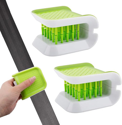 Car Seat Belt Cleaning Brush,Double Sided U-Shaped Interior Car Detailing Brushes,Non-Slip Seatbelt Cleaner,Multifunctional Cutlery Cleaner Brush,Washing Tool Seatbelt Cleaning Supplies (2PCS)