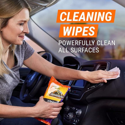 Armor All Car Wash and Cleaner Kit - 8-Piece Complete Set with Wash Concentrate, Wipes, Microfiber Towels & Air Freshener, Gift for Dad