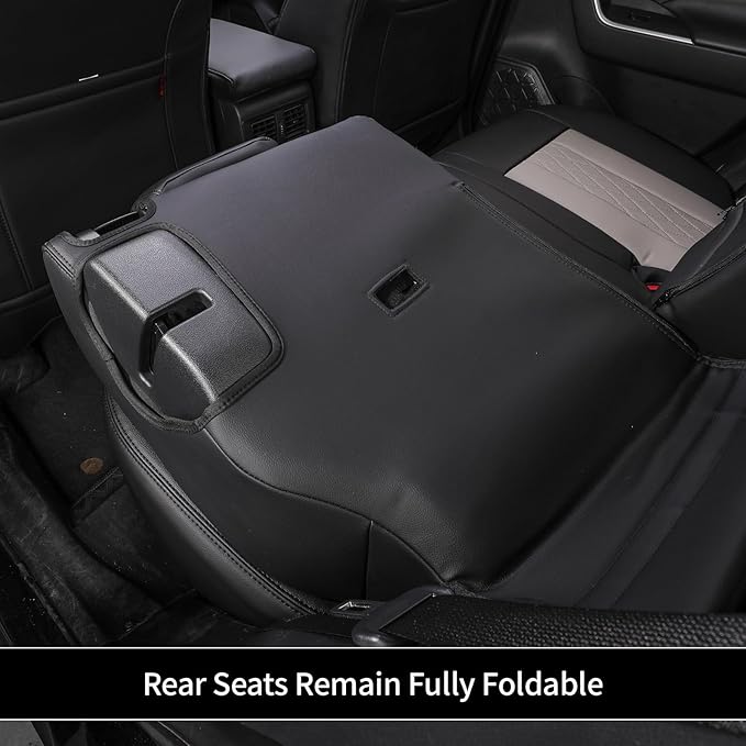 EKR Corolla Seat Covers Custom Fit for Toyota Corolla 2023 2024 2025 2026 LE, Leather Car Seat Cover Full Set-Faux Leather(Black+Light Gray)