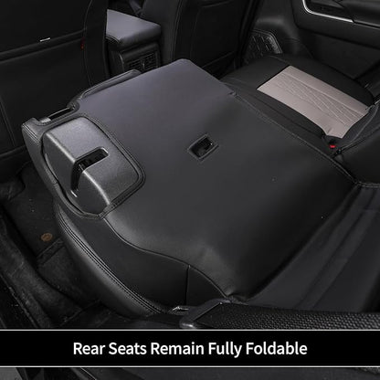 EKR Corolla Seat Covers Custom Fit for Toyota Corolla 2020 2021 2022 L/LE,Leather Car Seat Cover Full Set-Faux Leather(Black+Light Gray)