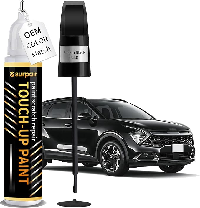 Fusion Black FSB Touch up Paint for KIA OEM Color Match Car Scratch Repair Kit for Nicks & Chips Scratches Quick & Easy Paint Fix 2-In-1 Car Scratch Remover Pen