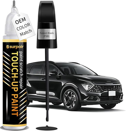 Fusion Black FSB Touch up Paint for KIA OEM Color Match Car Scratch Repair Kit for Nicks & Chips Scratches Quick & Easy Paint Fix 2-In-1 Car Scratch Remover Pen