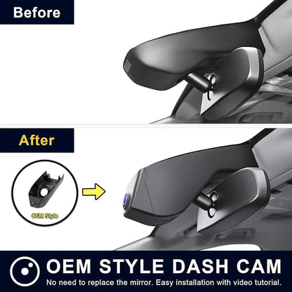 Mangoal Front 4K & Rear 1080p Dash Cam for GMC Acadia 2017-2023 (Model A), Model A & Model B Have Same Models Years but Vehicle Sensor Cover are Different, Free App & WiFi, 128GB Card