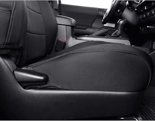 EKR Custom Fit Tacoma Car Seat Covers for Toyota Tacoma 2016 2017 2018 2019 2020 2021 2022 2023 Access Cab - Full Set, Neoprene (Black)