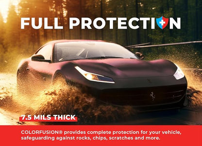 ColorFusion PPF by VViViD, Matte Stealth Cosmic Purple Dry Apply PPF Vinyl Car Wrap Roll 60ft x 5ft