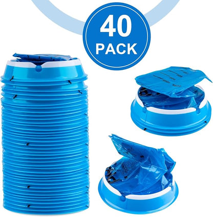 PHSZZ 40 Pack Vomit Bags Disposable, Leak Resistant Barf Bags, Portable Blue Vomit Bag, 1000 Ml Emesis Puke Throw Up Nausea Motion Sickness Bag for Car, Aircraft, Taxi