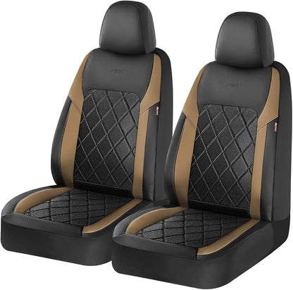 Coverado Car Seat Covers, Front Seat Covers, 2 Front Automotive Seat Cover, Mesh Breathable Seat Protectors, Universal Fit for Most Cars