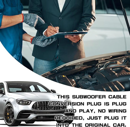 Car Door Speaker Harness Adapter Audio Bass Speaker Wiring Harness Stereo Plug Adapter Subwoofer Wire Modification Cable Conversion Accessories Plug and Play Compatible with Mitsubishi Subaru