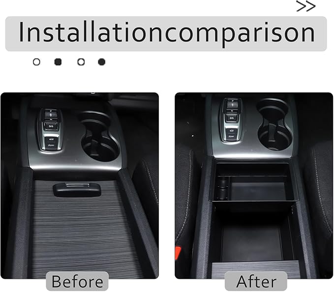 Center Console Organizer Tray for Honda Pilot 2016-2022/ Ridgeline 2020-2023/ Passport 2019-2023 Accessories, Central Control Armrest Secondary Storage Box ABS Material