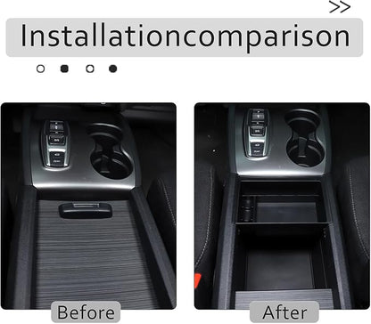 Center Console Organizer Tray for Honda Pilot 2016-2022/ Ridgeline 2020-2023/ Passport 2019-2023 Accessories, Central Control Armrest Secondary Storage Box ABS Material