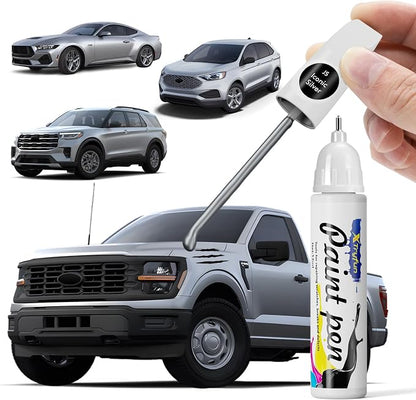 JS Iconic Silver Touch Up Paint Compatible with Ford, DIY Car Paint Scratch Repair, Quick & Easy Fix Automotive Scratch Repair for F-150/Mustang/Bronco/Explorer/Ranger/Escape/Edge