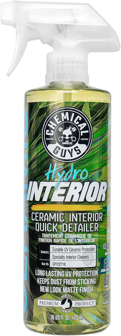 Chemical Guys SPI22716 HydroInterior SiO2 Ceramic Interior Quick Detailer and Protectant for Interiors, Furniture, Apparel, and More (Works on Plastic, Vinyl, Imitation Leather, and More), 16 fl oz