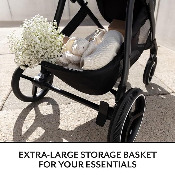Evenflo Shyft Intuiti Travel System Featuring LiteMax NXT Preemie and Infant Car Seat with SensorySoothe (Eclipse Black)