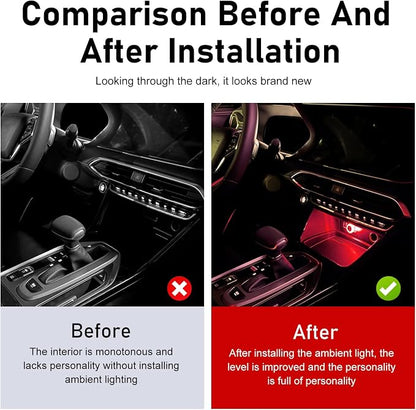 1 PCS Mini USB LED Car Interior Light, Plug & Play Compact Atmosphere Lamp, Personalized Automotive Interior Ambient Light Decor, Universal for Most Cars (Red)