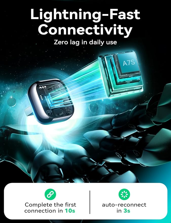 Wireless Carplay & Android Auto Adapter, Metal Design Mini & Stable 2-in-1 Dongle, Convert Vehicle's Wired CarPlay/AA to Wireless, for iOS 10+/Android 11+ & Cars from 2016