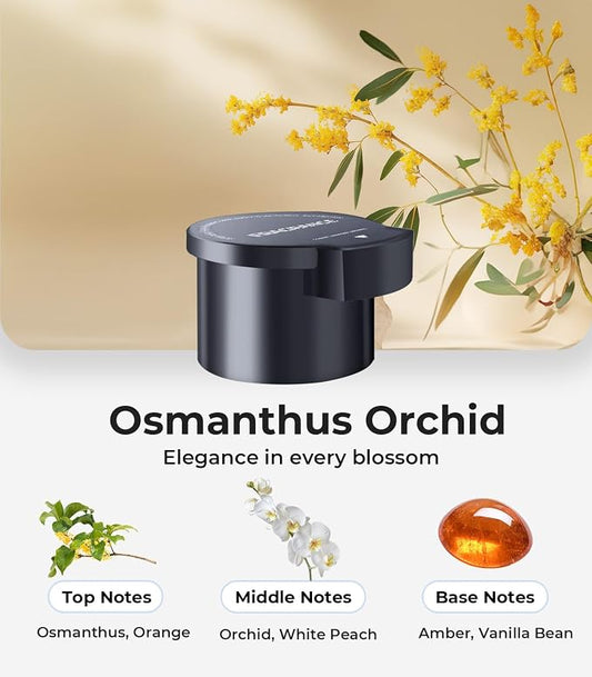 Hitolza Car Air Freshener Refill - Pack of 2, Can be Used for 4~6 Months - Made with Natural Plant Extracts - Osmanthus Orchid