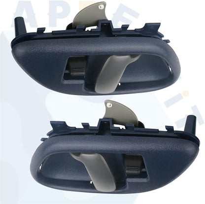 APPERFiT Interior Door Handle w/Bezel Kit (Blue) Compatible with 1995-2002 Chevy Chevrolet GMC Truck C1500 C2500 C3500 K1500 K2500 K3500 Suburban Tahoe Yukon 15708045 15708046