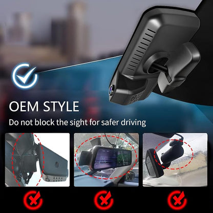 Front 4K & Rear 1080P Dash Cam Custom fit for Toyota 4Runner 2025 2026 (Model B), Limited SR5 TRD Off Road Premium TRD Sport Premium etc, Integrated OEM Look, UHD 2160P Video, App & WiFi,GPS,64GB Card