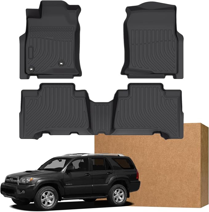 Floor Mats for Toyota 4Runner 2003 2004 2005 2006 2007 2008 2009,4th gen 4runner Floor Mats for 4Runner SR5 | Limited, TPE Floor Liners Front & Rear Row(FIT for 5&7 Seats)