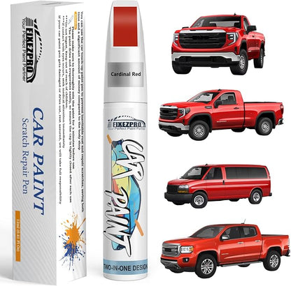 Cardinal Red(G7C/WA130X) Touch Up Paint for GMC, Exact Color Match Car Paint Scratch Repair Remover Pen Kit Fix Vehicle Chips and Automotive Nicks Scuff