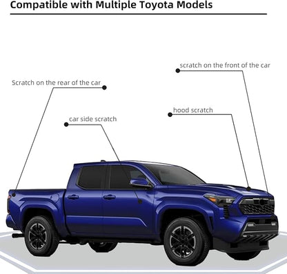 Blue Crush Metallic(8W7) Car Paint Touch Up Pen Compatible with Toyota, 2-In-1 Color Accurate Touch Up Car Scratch Repair Paint Exact Match Toyota Series Automotive Scratch Remover for Nicks&Chips Repair