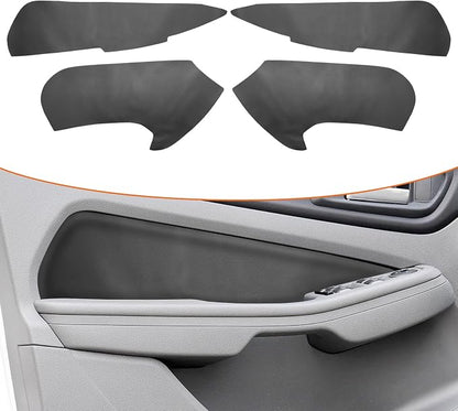 RUIANTE 4pcs Door Panel Cover Trim Replacement Compatible for Focus 2009-2014 Car Interior Accessories (Black)