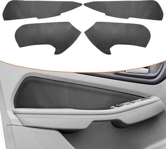 RUIANTE 4pcs Door Panel Cover Trim Replacement Compatible for Focus 2009-2014 Car Interior Accessories (Black)