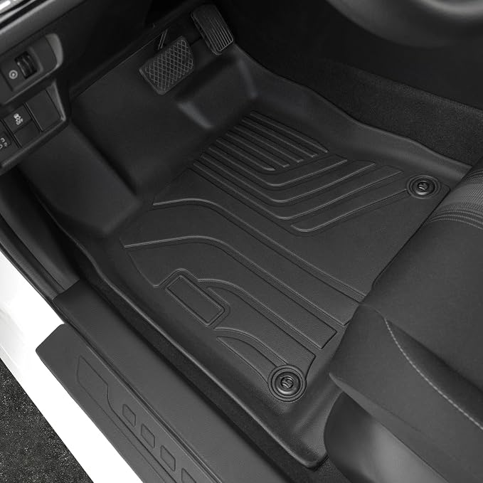 Floor Mats for Honda Civic Sedan 2022-2026/Acura Integra 2023-2026, All Weather Floor Mats Trunk Cargo Liner and Door Sill Guards Accessories, Full Coverage Set (Gas Only, Not fit Manual)
