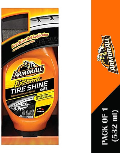 Armor All Extreme Tire Shine Gel by Armor All, Tire Shine for Restoring Color and Tire Protection, 18 Fl Oz