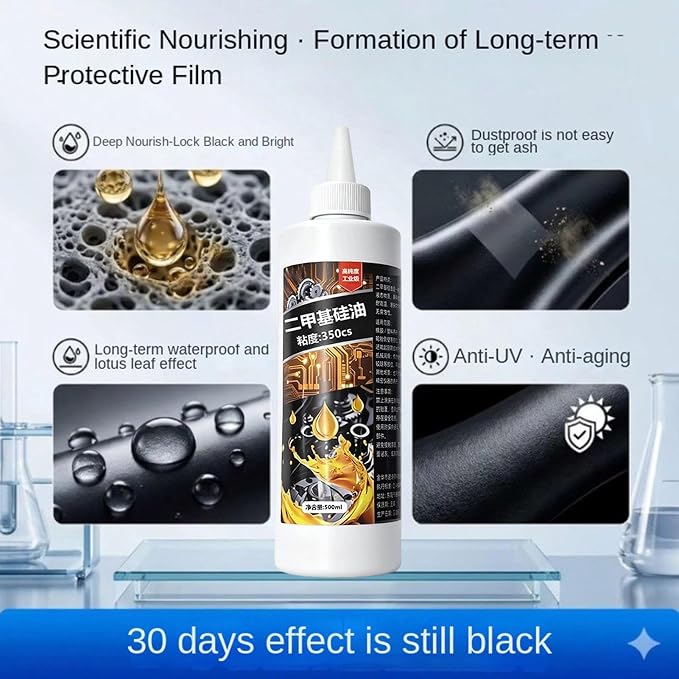 Genérico Tyre Shine 500 ml, Tyre Shine for Cars, Trailers, Vehicle, Automotive Maintenance, Motorcycle, Truck and SUV