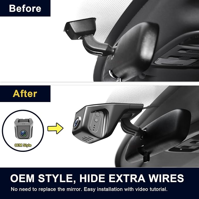 mangoal Front 4K & Rear 1080p Dash Cam Custom fit for Honda HRV Gen2 RV 2016-2022(Model A), Integrated OEM Look, UHD 2160P Video, WiFi & App, GPS, 128GB Card