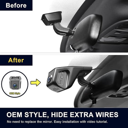 mangoal Front 4K & Rear 1080p Dash Cam Custom fit for Honda HRV Gen2 RV 2016-2022(Model A), Integrated OEM Look, UHD 2160P Video, WiFi & App, GPS, 128GB Card
