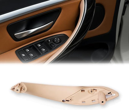 1PCS Door Handles Replacement for BMW 3 Series F30 4 Series F32 F80 F82 Inner Door Pull Strap Armrest Bracket Handle Kit Interior Trim, 2013-2018 320 328 330 335 2014-2019 428 435 (Front Left, Beige)