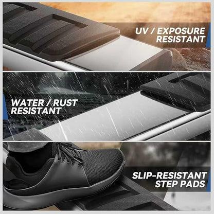Auto Dynasty 6.75" Running Boards for Truck 2007-2019 Chevy Silverado/GMC Sierra 1500 2500HD 3500HD Crew Cab, Stainless Steel Side Steps, Chrome Nerf Bars Step Rails