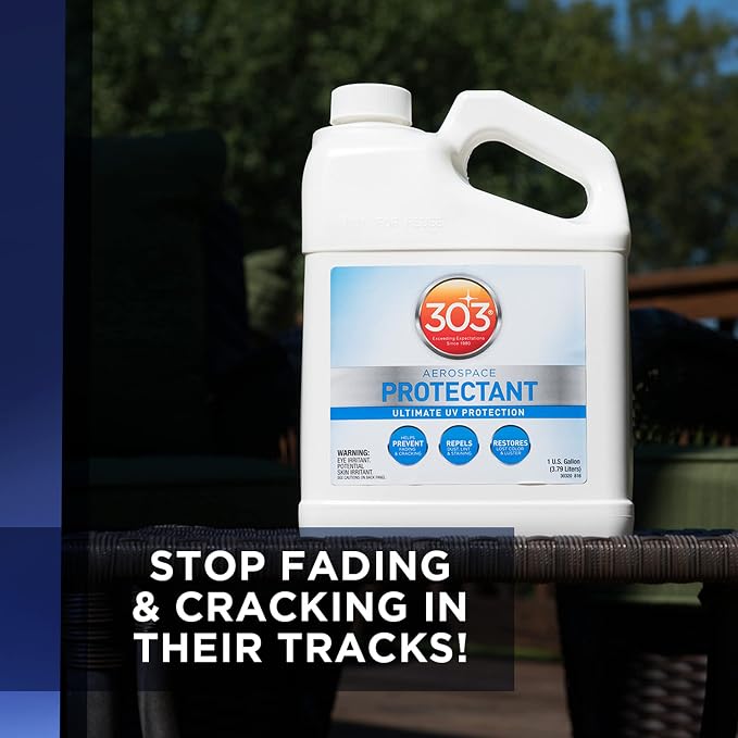 Provides UV protection while helping prevent fading, cracking, and discoloration.
