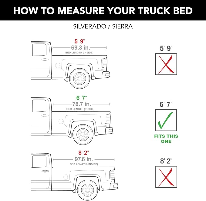 RealTruck TruXedo Lo Pro Soft Roll Up Truck Bed Tonneau Cover | 571101 | Fits 2007 - 2013 Chevy/GMC Silverado/Sierra 1500, 2007-14 2500/3500HD 6' 7" Bed (78.8")