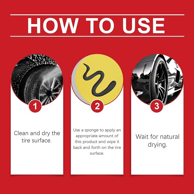 Auto tire Polishing Paste, Car Tire Shine, Wheel Shine for Car Tires, Auto Wheel Polishing Paste Automotive Tires Care Product for Cars Truck Motorcycle RV