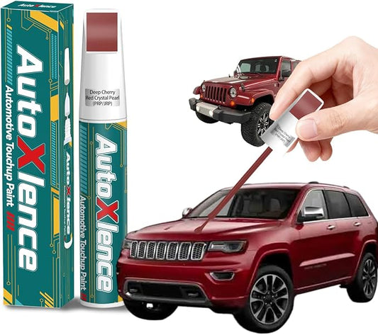 Deep Cherry Red Crystal Pearl(PRP/JRP) Touch Up Paint Compatible with Jeep Car Paint Pen Scratch Repair Automotive Scratch Remover Fix Exact Color Match