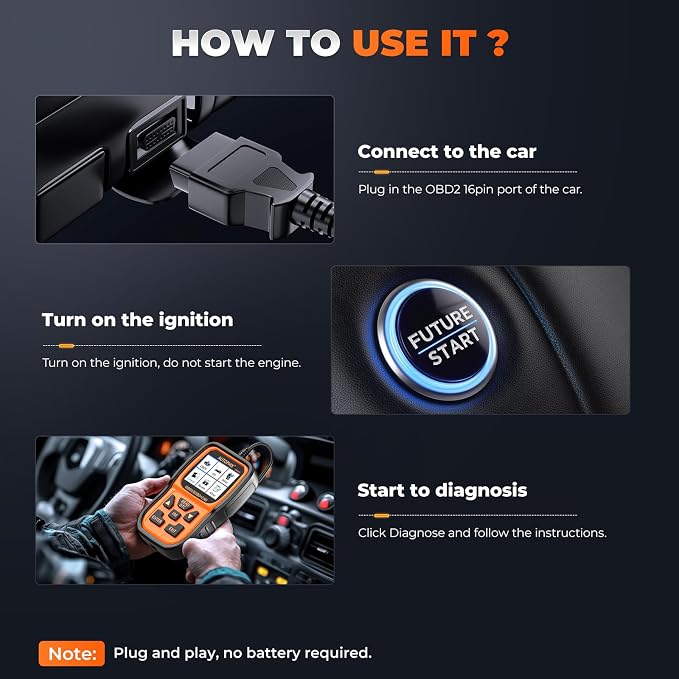 AUTOPHIX OM126P OBD2 Scanner, Check Engine Light Code Reader, Car Code Scanner for Automotive Diagnostic, Read & Clear Fault Code, Pass Smog Test, Live Data, for All US Cars After 1996