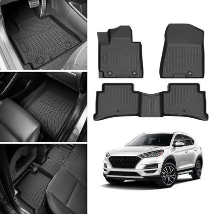 Cartist Floor Mats Compatible with Hyundai Tucson 2016-2021 & Kia Sportage 2017-2022 Floor Mat for Tucson Accessories All Weather Cargo Liners Carpet Protection TPE Odorless