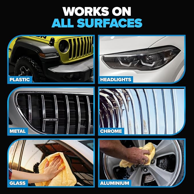 Carfidant Bug Remover for Cars Exterior - Car Bug Cleaner Spray with Ceramic Coating - Removes Bug Splatter & Bird Poop - Safe on Paint, Glass, Plastic, Metal - Windshield Pre Wash - 18 fl oz + Sponge